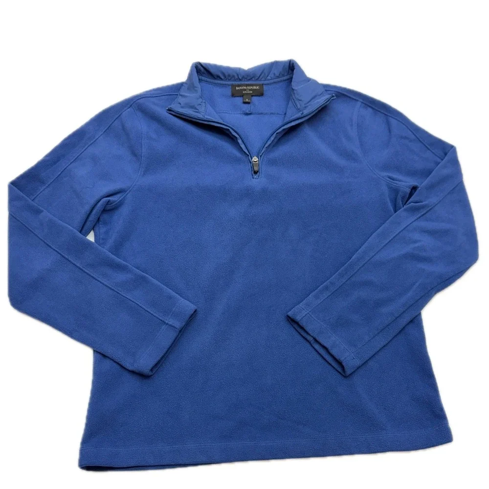 Banana Republic Pullover Mens Small Blue Gorpcore Outdoor Fleece
